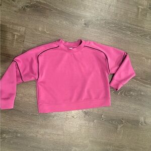All in Motion Magenta Crewneck Top